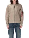 Alpha Industries Ma-1 Tt Jacket In Brown