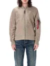 Alpha Industries Ma-1 Tt Jacket In Brown