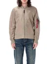 Alpha Industries Ma-1 Tt Jacket In Brown