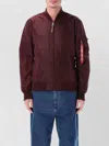 Alpha Industries Ma Tt Light Nylon Flight Jacket In Burgundy
