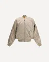 Alpha Industries Zip Fastening Bomber Jacket In Neutral