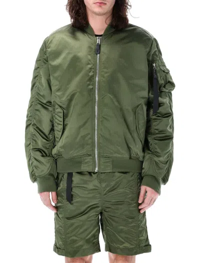 Alpha Industries Ma-1 Uv Bomber Jacket In Sage Green