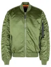 Alpha Industries 'ma-1 Uv' Green Nylon Bomber Jacket In Green