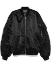 Alpha Industries Ma-1 Uv Bomber In Black Nylon In Black