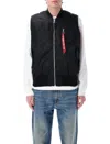 Alpha Industries Reversible Ma-1 Vest In Black