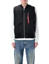Alpha Industries Reversible Ma-1 Vest In Black