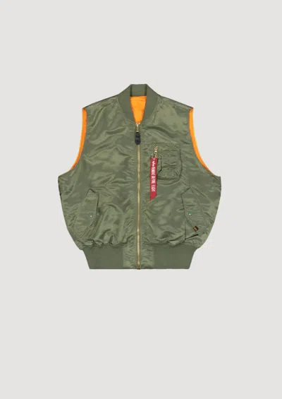 Alpha Industries Ma-1 Vest In Green