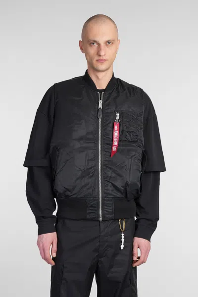 Alpha Industries Ma-1 Vest Vest In Black Nylon