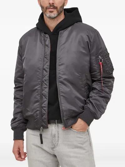 Alpha Industries Ma-1 Vf 59 Vintage Bomber Jacket In Gray