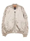 Alpha Industries Ma-1 Zip-fastening Bomber Jacket In Neutral