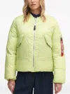 Alpha Industries Ma-1 Zip Pocket Jacket In Green
