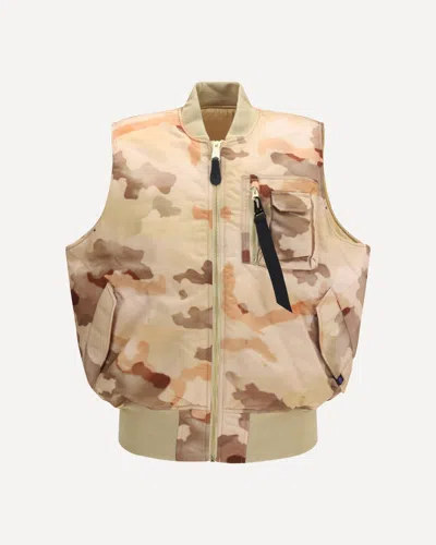 Alpha Industries Gilet Ma-1 Base Camouflage In Neutral