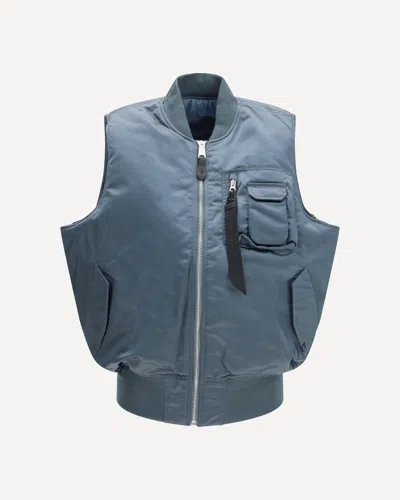 Alpha Industries Ma-1 Base Vest In Blue