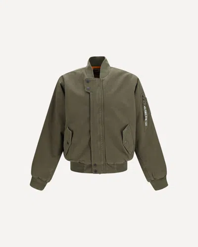 Alpha Industries Ma-1 Heritage Bomber Jacket In Green