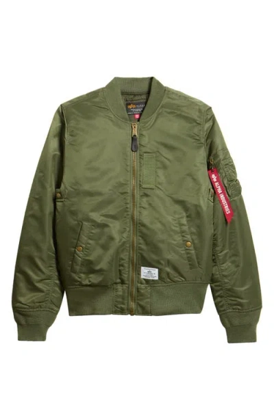 Alpha Industries Ma-1 Mod Flight Jacket In Green