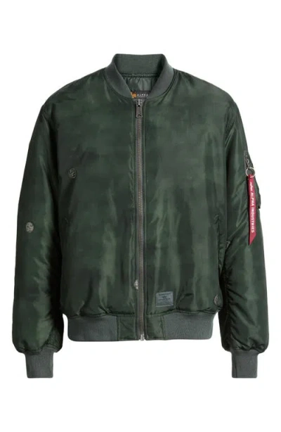 Alpha Industries Ma-1 Relaxed Bomber Jacket In Brown