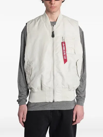 Alpha Industries Ma-1 Utility Gilet In Neutral