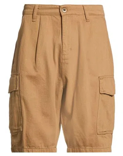 Alpha Industries Man Denim Shorts Khaki Size 34 Cotton In Brown