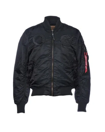 Alpha Industries Man Jacket Black Size Xxl Nylon