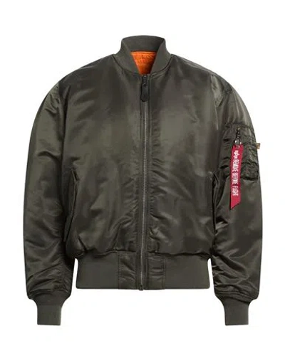 Alpha Industries Man Jacket Green Size S Nylon