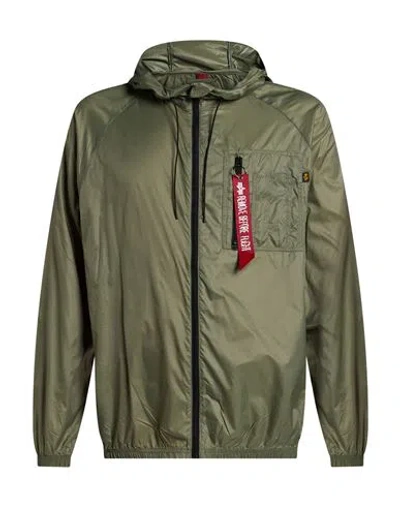 Alpha Industries Man Jacket Military Green Size L Nylon