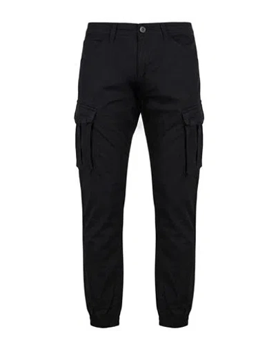 Alpha Industries Man Pants Black Size 36 Cotton, Elastane