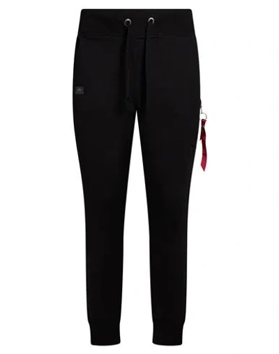 Alpha Industries Man Pants Black Size Xl Cotton, Polyester