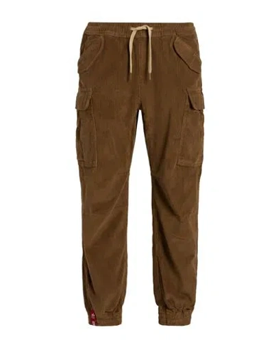 Alpha Industries Man Pants Brown Size Xl Cotton