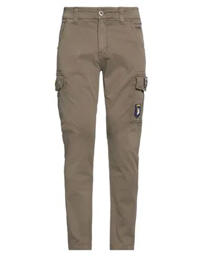 Alpha Industries Man Pants Lead Size 36 Cotton, Elastane In Grey
