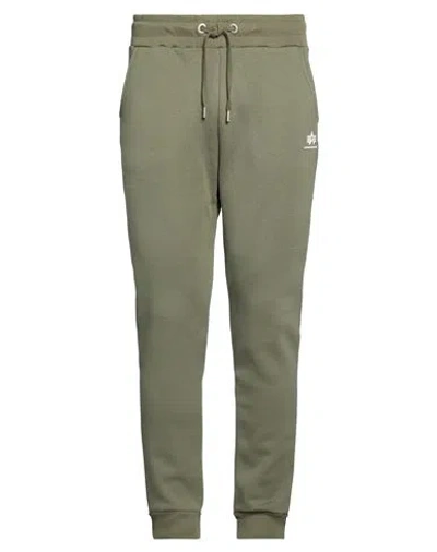 Alpha Industries Man Pants Military Green Size Xl Cotton, Polyester