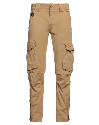 Alpha Industries Man Pants Sand Size 29 Cotton, Elastane In Beige