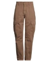 Alpha Industries Man Pants Taupe Size 34 Cotton In Brown