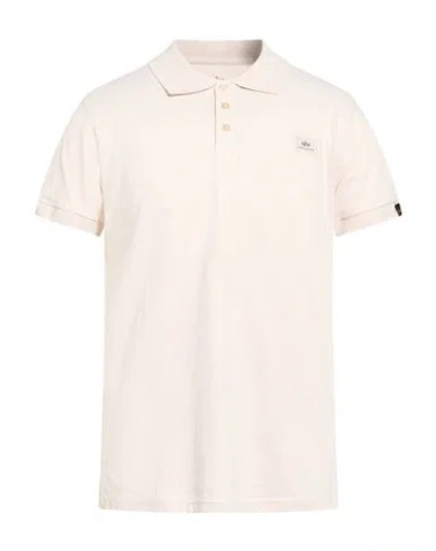 Alpha Industries Man Polo Shirt Blush Size L Cotton, Elastane In Neutral