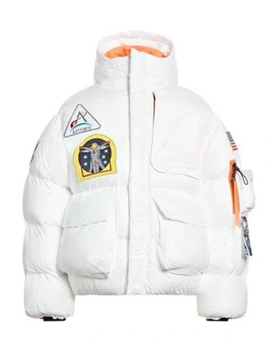 Alpha Industries Man Puffer White Size L Polyurethane