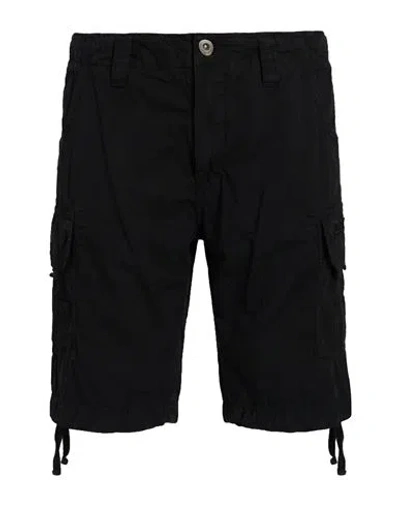 Alpha Industries Man Shorts & Bermuda Shorts Black Size 33 Cotton
