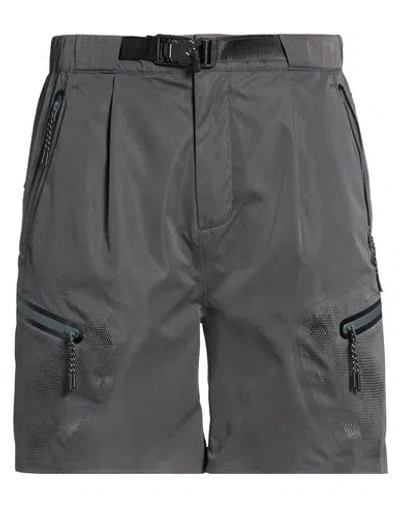 Alpha Industries Man Shorts & Bermuda Shorts Charcoal Size M Polyester In Brown