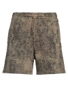 Alpha Industries Man Shorts & Bermuda Shorts Khaki Size L Cotton, Polyester In Beige