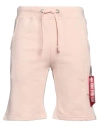 Alpha Industries Man Shorts & Bermuda Shorts Pink Size M Cotton, Polyester In Pink