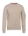 ALPHA INDUSTRIES ALPHA INDUSTRIES MAN SWEATSHIRT BEIGE SIZE S COTTON, POLYESTER