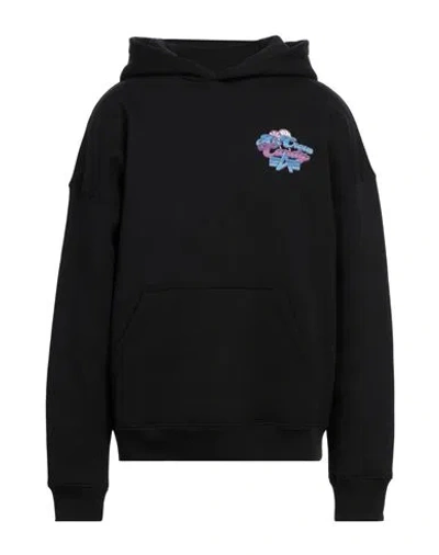 Alpha Industries Man Sweatshirt Black Size L Cotton, Polyester