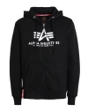Alpha Industries Man Sweatshirt Black Size L Cotton, Polyester In Black