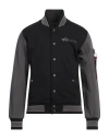Alpha Industries Man Sweatshirt Black Size S Cotton, Polyester In Black