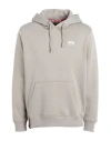 Alpha Industries Man Sweatshirt Khaki Size L Cotton, Polyester In Beige
