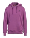 Alpha Industries Man Sweatshirt Light Purple Size M Cotton, Polyester