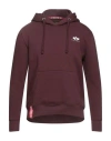 Alpha Industries Man Sweatshirt Plum Size S Cotton, Polyester In Purple