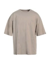 Alpha Industries Man T-shirt Khaki Size L Cotton In Beige