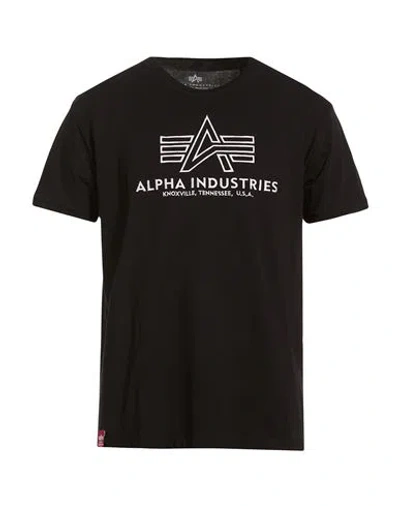Alpha Industries Man T-shirt Black Size S Cotton
