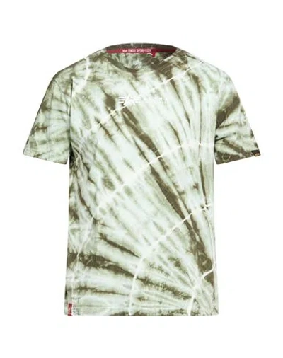 Alpha Industries Man T-shirt Military Green Size L Cotton