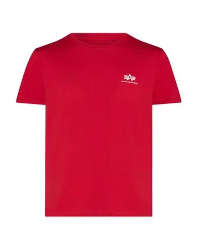 Alpha Industries Man T-shirt Red Size L Cotton