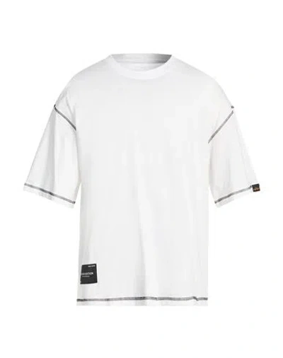 Alpha Industries Man T-shirt White Size L Cotton